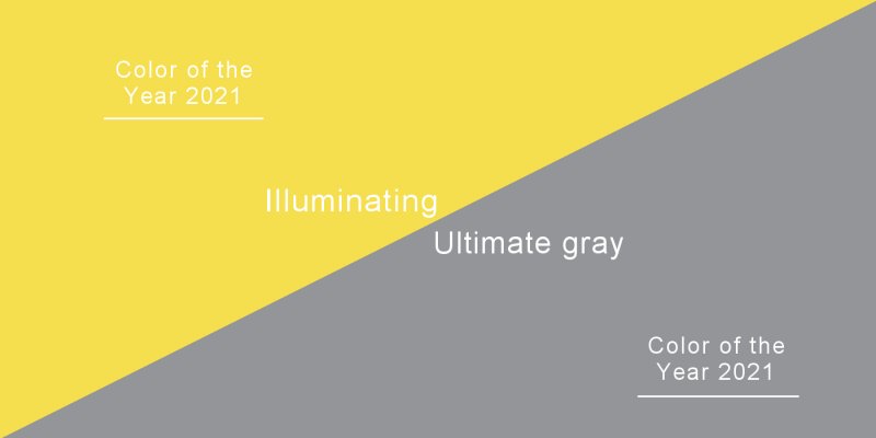 Pantone - Kolor roku 2021 - Ultimate gray i Illuminating